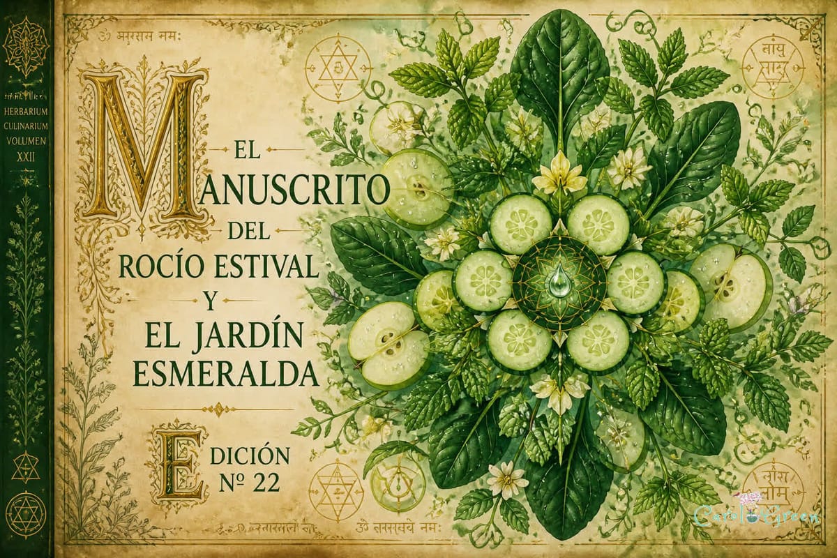 📜EDICIÓN Nº 22: El Manuscrito del Rocío Estival y el Jardín Esmeralda.💚