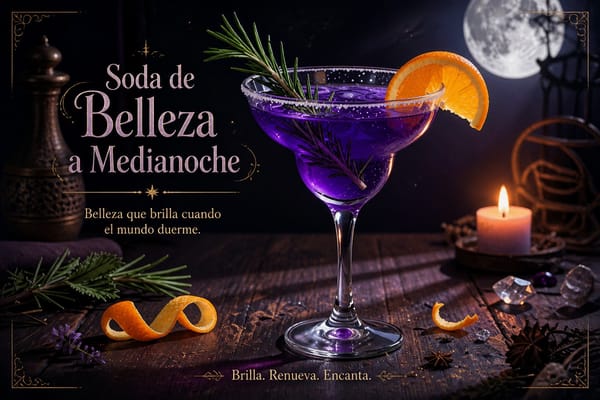 Soda de belleza a medianoche