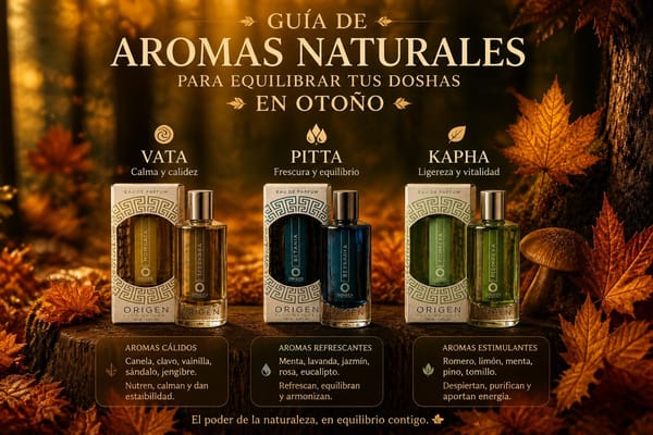 🌿 Guía de aromas naturales para equilibrar tus doshas en otoño🍂