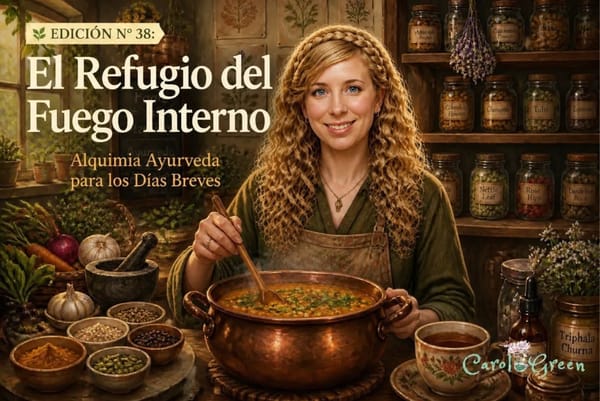 🌿 EDICIÓN Nº 38: El Refugio del Fuego Interno: Alquimia Ayurveda para los Días Breves